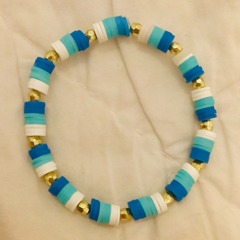 Clay bead bracelet